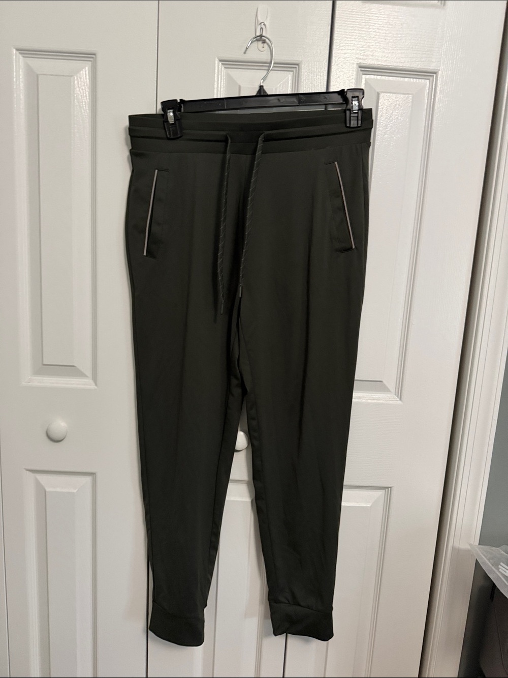 32 Degrees Heat Men's Olive Jogger Pants - Casual Drawstring Trousers